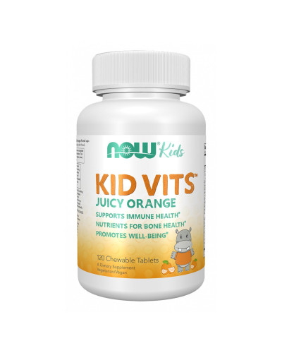 Дитячі мультивітаміни, Kid Vits™ Juicy Orange - 120 tabs