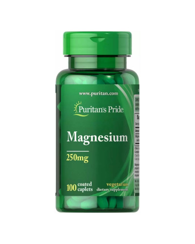 Магній, Magnesium 250mg - 100caps