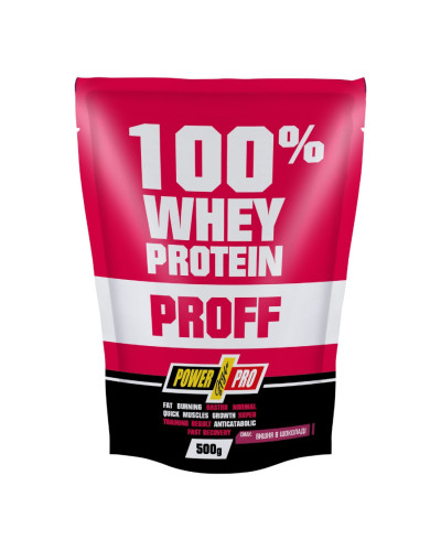 Протеїн, 100% Whey Protein Proff - 500g Chocolate Cherry