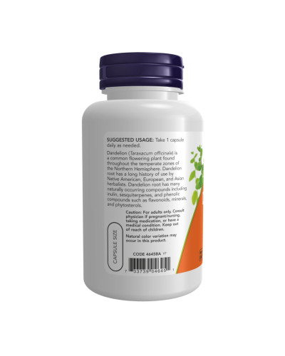 Корінь кульбаби, Dandelion Root 500 mg - 100 vcaps