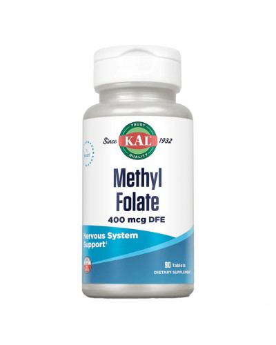 Метил фолат, Methyl Folate 400mcg - 90 tabs