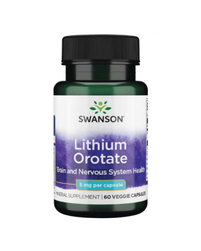 Lithium Orotate 5mg - 60veg caps