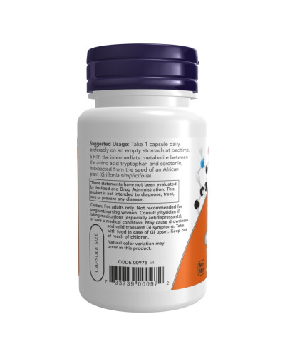 5-гідрокситриптофан, 5-HTP 50mg - 30 vcaps