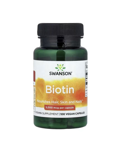Біотин, Biotin 5000mcg - 100 caps