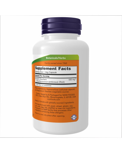 Eleuthero 500mg - 100 vcaps