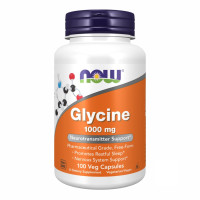 Гліцин для нервової системи, Now Foods Glycine 1000 мг 100 капсул