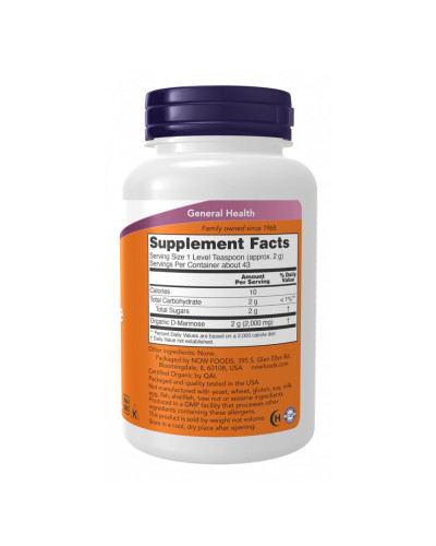 D-Mannose Organic Pure Powder - 85g