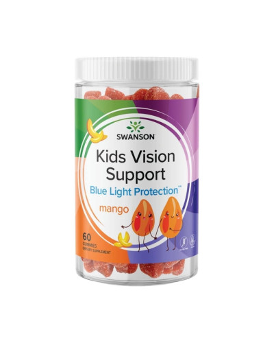 Лютеїн та зеаксантин, Kids Vision Support - 60 gummies Mango