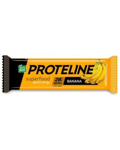 Протеїнові батончики, Fresh Box ProteLine - 24x40g Banan
