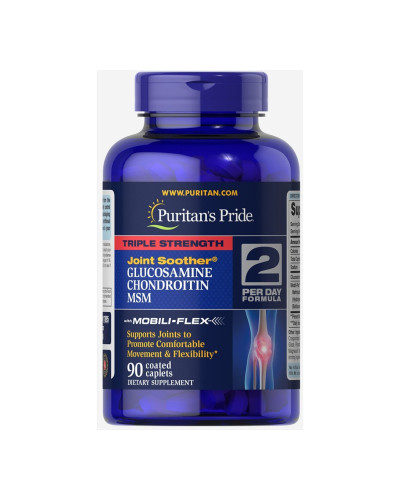 Глюкозамін Хондроїтин МСМ, Glucosamine Chondroitin MSM Triple Strength - 90 caplets