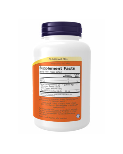 Evening Prim Oil Org 1000mg - 90 vgels