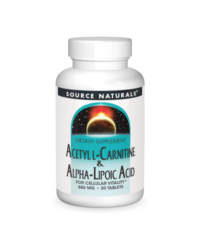 Acetyl L-Carnitine & Alpha-Lipoic Acid 650 mg - 30 tabs