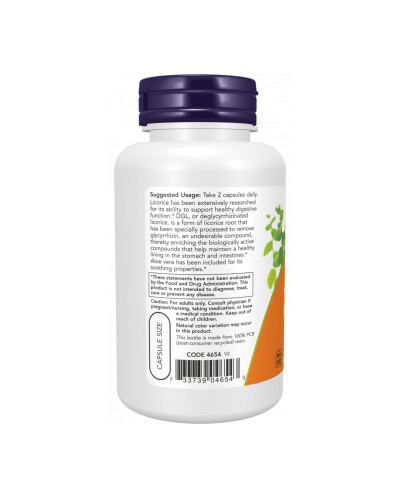 DGL with Aloe Vera - 100 vcaps