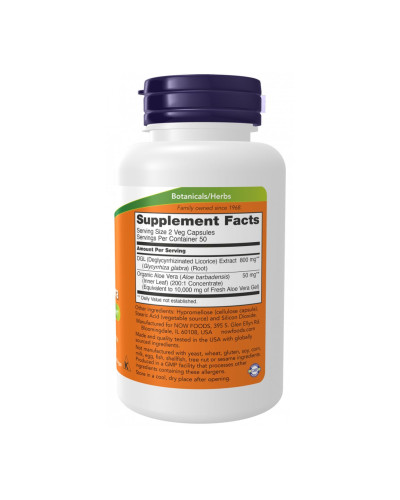 DGL with Aloe Vera - 100 vcaps