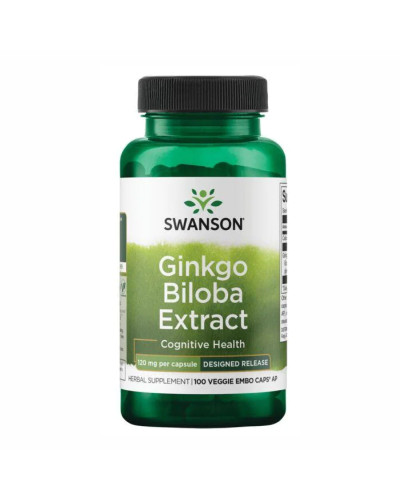 Ginkgo Biloba Extract 120 mg - 100 veg caps