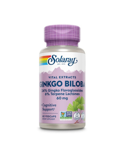 Гінкго білоба, Ginkgo Biloba Leaf Extract 60mg - 60 vcaps