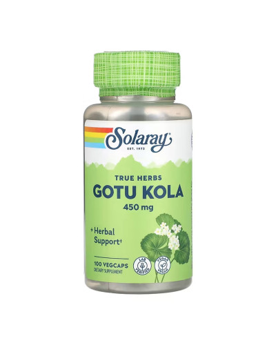 Готу Кола, Gotu Kola Aerial 450mg - 100 vcaps