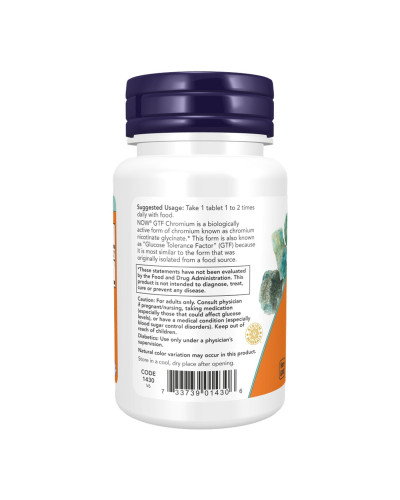 Хром, GTF Chromium 200mcg - 100 tabs