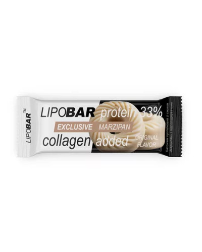 Протеїновий батончик, Lipobar Exclusive - 50g Marzipan
