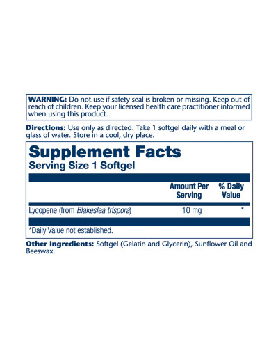 Lycopene 10mg - 60 vcaps