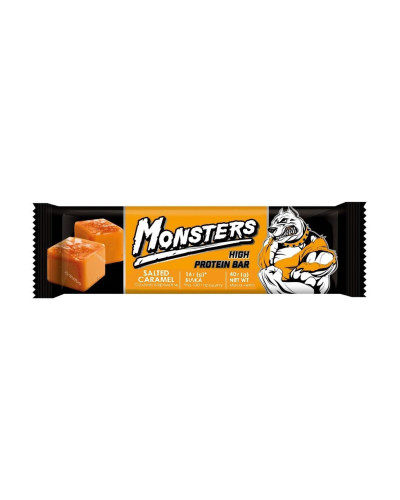 Протеїнові батончики, Monsters - 24x40g Peanut Salted Caramel