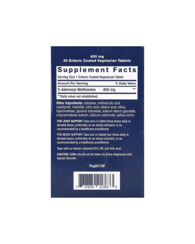 SAMe 400 mg - 30 tabs