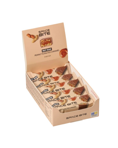 Space Bite Nut Bar - 10x40g Peanut & Salted Caramel