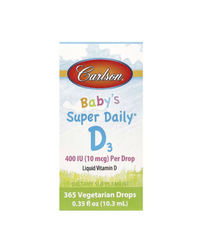 Super Daily D3 for Baby 400IU - 365 Veg drops 10.3 ml