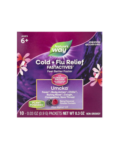 Засіб від застуди, Umcka Cold + Flu Berry - 10x.912g