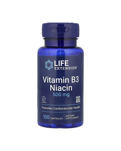 Vitamin B3 Niacin 500 mg - 100 caps