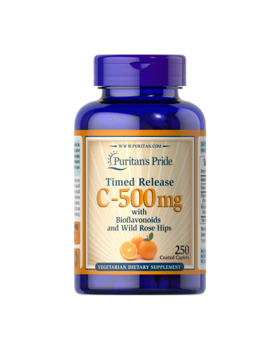 Vitamin C-500 mg with Rose Hips Time Release - 250 caps