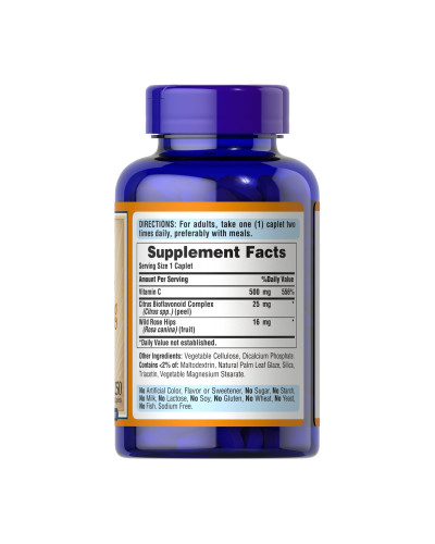 Vitamin C-500 mg with Rose Hips Time Release - 250 caps