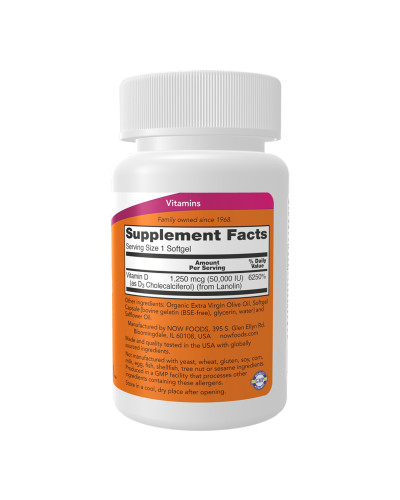 VIT D-3 50,000 IU - 12 sgels