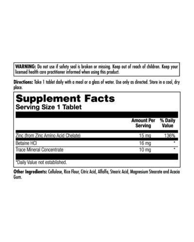 Zinc 15+ Chelated - 100 tabs