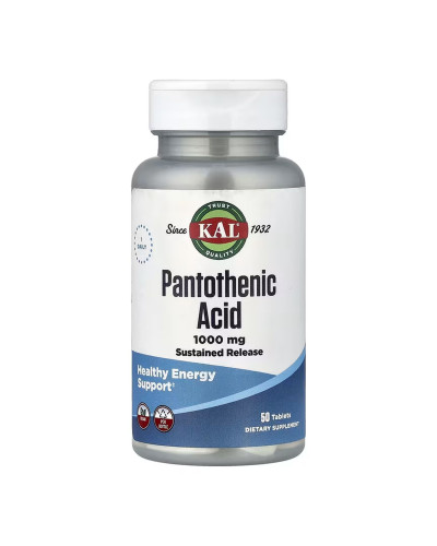 Pantothenic Acid Sustained Release 1000mg - 50 tabs