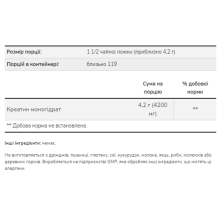 Креатин Моногідрат, Creatine Monohydrate - 500g
