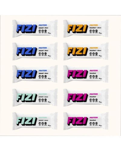 Протеїнові батончики, FIZI Protein Box - 10x45g
