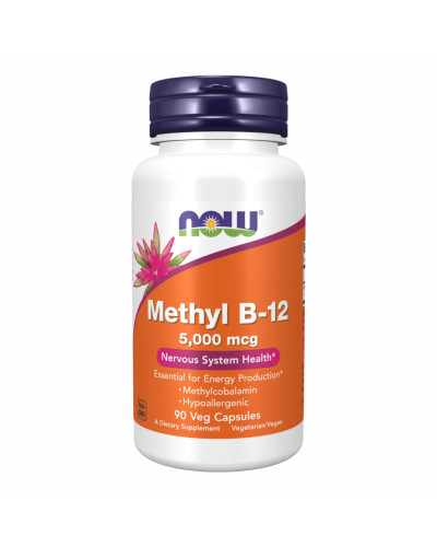 Метил Б12, Methyl B-12 5,000mcg - 90 vcaps