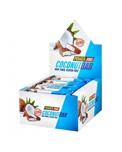 Кокосові батончики, Protein Bar - 20x50g Coconut