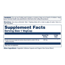 Куркума, Turmeric Root Extract 300мг - 60 vcaps