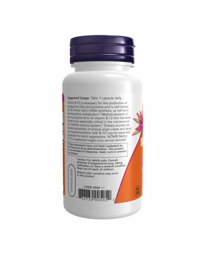 Метил Б12, Methyl B-12 5,000mcg - 90 vcaps