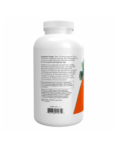 Глюконат Калію, Potassium Gluconate Pure Powder - 454g