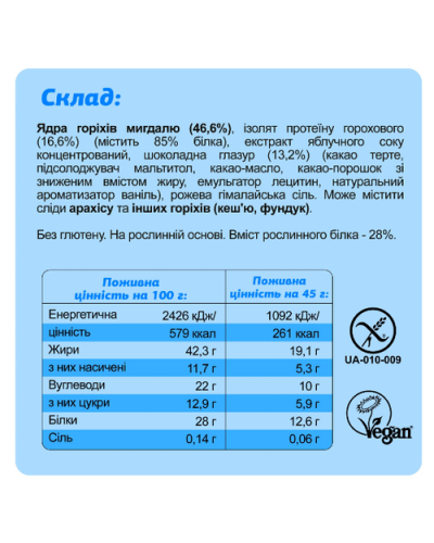 Протеїнові батончики, FIZI Protein Box - 10x45g