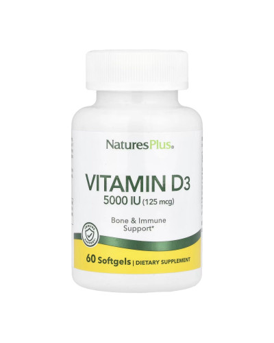 Вітамін Д3, Vitamin D3 5000 IU - 60 softgels