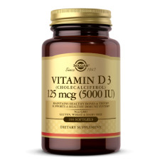 Вітамін Д3, Vitamin D3 Cholecalciferol 125 mcg 5000 IU - 100 softgels