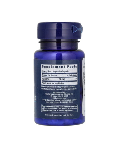 Мелатонін, Melatonin 10 mg - 60 veg caps