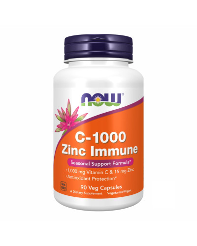 Вітамін C та цинк, C-1000 Zinc Immune - 90 vcaps
