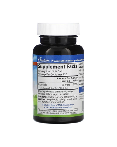 Vitamin D 2000 IU - 120 softgels