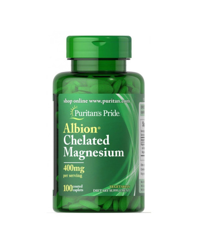 Хелатований Магній, Albion Chelated Magnesium 400mg - 100caps