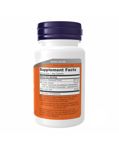 Глутатіон, GLUTATHIONE 500mg - 30 vcaps